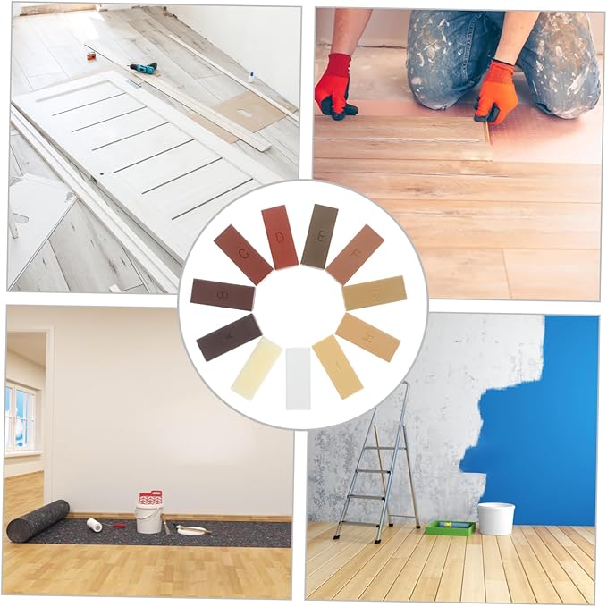 11pcs Wood Floor Repair Wax Blocks Easy Scratch Repair for Hardwood Laminate Vinyl Natural Color Protection for Furniture Flooring