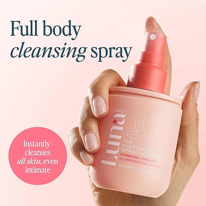 Luna Daily The Everywhere Spray-To-Wipe - Hydrating Soft Cotton | 80ml