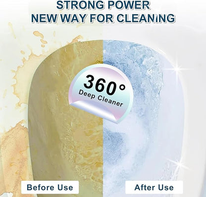 Pumice Stone Toilet Bowl Cleaner,16.7Inch Toilet Pumice Stone with Handle Cleans Hard Water Ring Calcium Buildup&Stains for Toilet Bath Kitchen Household Cleaning (Grey)