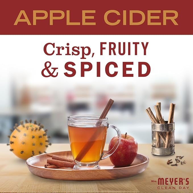Mrs. MEYER'S CLEAN DAY Liquid Dish Soap 3 Pack Variety, Acorn Spice, Apple Cider, Fall Leaves, 16 OZ Each, 1 CT