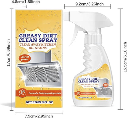 Multifunctional Powerful Kitchen Foam Cleaner,All-Purpose Oil Stain Cleaning Spray,Grease and Stains Remover for Stoves,Cookware,Appliances & More (2)