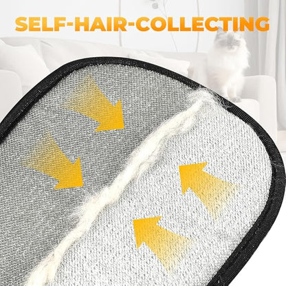 Pet Hair Removal Glove for Cats & Dogs, 2025 New Pet Hair Remover Electrostatic Gloves Pet Hair Remover Glove for Couch, Furniture, Carpet, Curtain, Washable Reusable Animal Fur Removal Tool (2PCS)