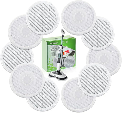 10 Pack Steam Mop Replacement Pads for Shark S8001 S7001 S7201 S7000AMZ S8201 Steamer Mop Washed Pad Repeatedly for All Floors Cleaning