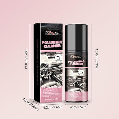 2PCS Polishing Cleaner, Car Interior Cleaner Spray, Total Vehicle Interior Detailer Spray Rejuvenation, 100ml Multi-Purpose Cleaner