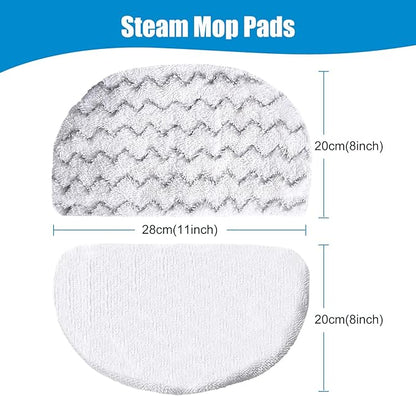 4 Pack Steam Mop Replacement Pads, Compatible with Bissell Powerfresh Steam Mop 1940 1806 1440 1544 Series, Model 19402 19404 19408 2685A 2075A 1940A 1940Q 1940T 1940W, Mop Pads Refills