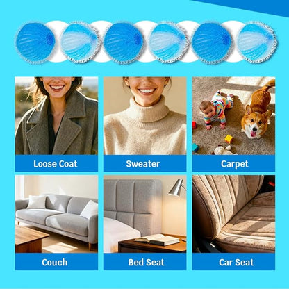 18PCS Pet Hair Remover for Laundry, Laundry Balls for Dog & Cat Reusable, Suitable for Washing Machines, Dryers, Easy Home Solution for Removing Pet Hair Catcher for Clothes, Bedding