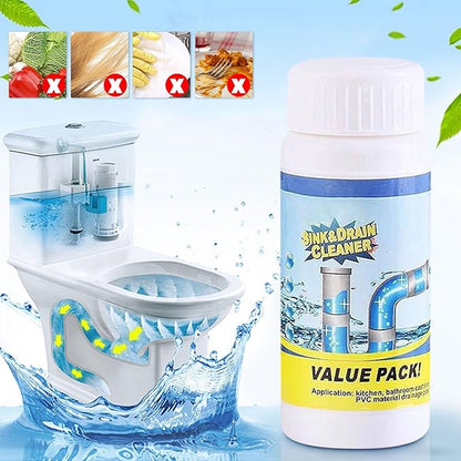 Sink and Drain Cleaner, Portable Powerful Pipe Cleaner, Cleaner Powder, Multi-Functional Foaming Pipe Unclogger, for Kitchen and Bathroom, Fast Acting Clog Remover (7)