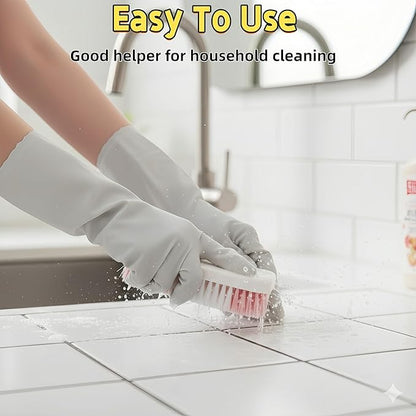 4 Pack Scrub Brush for Cleaning Scrubbing Brush with Stiff Bristle Multi-Purpose Heavy Duty Scrub Brushes,Deep Cleaning Brushes for Bathroom, Floor, Shower, Carpet, Bathtub, Sink Outdoor, Multi-Color