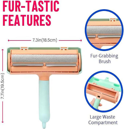Pet Hair Remover Roller for Furniture, Couch & Car – Reusable Lint Roller for Dog & Cat Hair, No Sticky Tape Needed