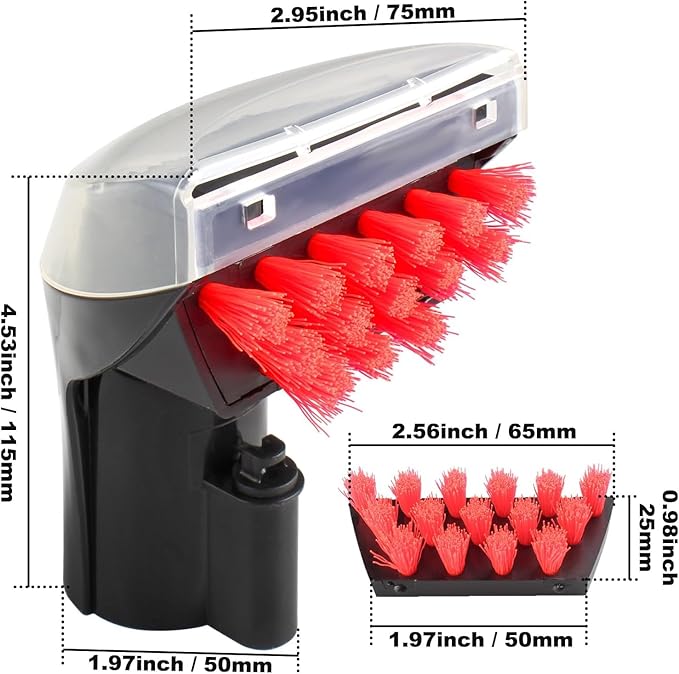 Bissell 3" Tough Stain Brush Upgraded Version for Bissell Size 3 Tool for Upright & Portable Carpet Cleaners Replacement Part Number 2036651, House and Office Cleaning