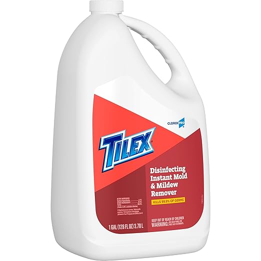 CloroxPro Tilex Disinfecting Instant Mold and Mildew Remover Refill, 128 Ounces Each (Pack of 4) (35605) Package May Vary