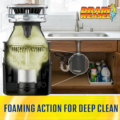 Garbage Disposal Pods Cleaner and Deodorizer, Sink Odor Eliminator with Foaming Action, Septic-Safe Enzyme Formula, Fresh Lemon Scent, Pack of 5