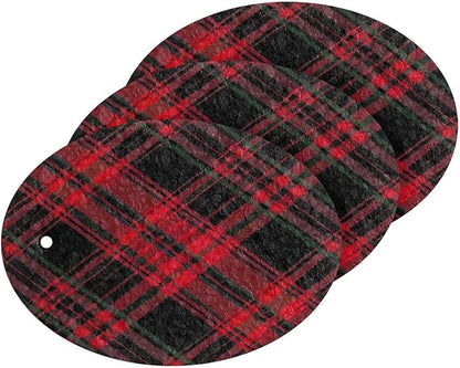 Buffalo Plaid Kitchen Scrub Sponges, Pop-up Kitchen Cleaning Sponges Reusable Dish Washing Sponges for Bathroom Household Cleaning 3 Pack - Non Scratch Scrubber