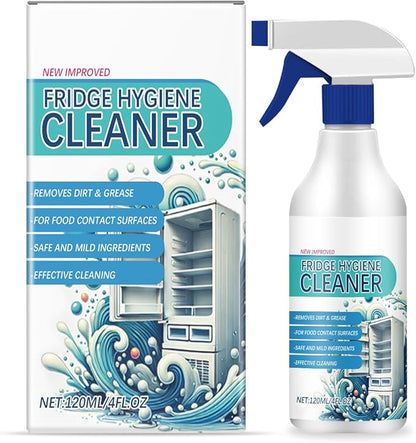 Refrigerator Cleane Spray,Deep Removes freezer Stains Grime,Desalting Odors Household Cleaning Spray,Fridge Hygiene Cleaner 4 oz
