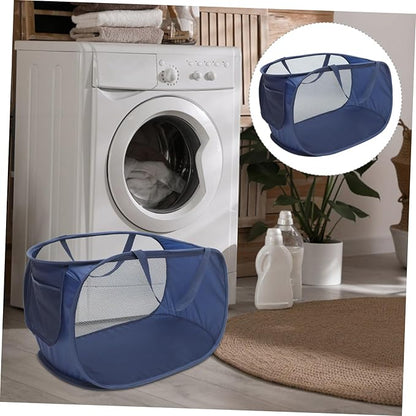 Ipetboom Foldable Mesh Laundry Hamper with Handles Large Collapsible Laundry Basket for Bedroom and Home Storage and Wire Multi Purpose Clothes and Organizer