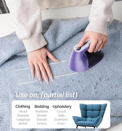 Bymore Fabric Shaver, Lint Shaver for Clothing Furniture Shaver, Sweater Defuzzer Pill Remover Shaver, Lint Remover for Clothing Fuzz-Dark Purple