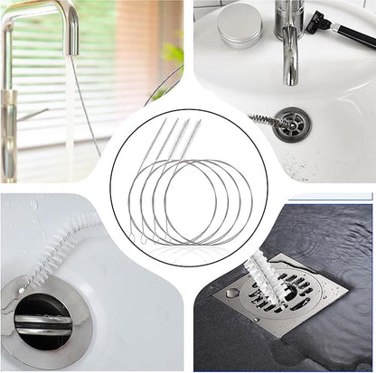 TIESOME 40" and 47" Straw Cleaner Brush, 4PCS Kegerator Feeding Tube Siphon Hose Sunroof Drain Refrigerator Drain
