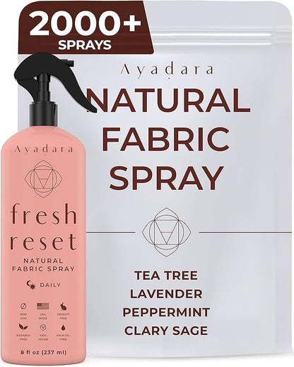 Natural Fabric Spray, Lavender Room Spray Air Freshener, Odor Eliminator Mist, Aromatherapy Home Fragrance, Lavender Linen Spray for Bedding, Pillow, Sheet, Blanket and Clothing, 2000+ Sprays
