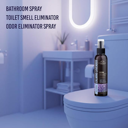 Non-Toxic Odor Eliminator,Natural Lavender Air Freshener Spray for Home,Linen Spray for Bedding, Closet & Couch Deodorizer,Long Lasting Bathroom & Toilet Freshener,Safe for Kids & Pets,2PK,4 Oz each