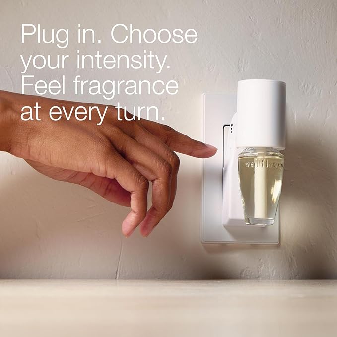 Bath & Body Works Wallflowers Fragrance Plug, White Scent Control, Plug-In Air Freshener Device with 3 Intensity Levels for Bedrooms, Bathrooms & Living Spaces - 1 Pack