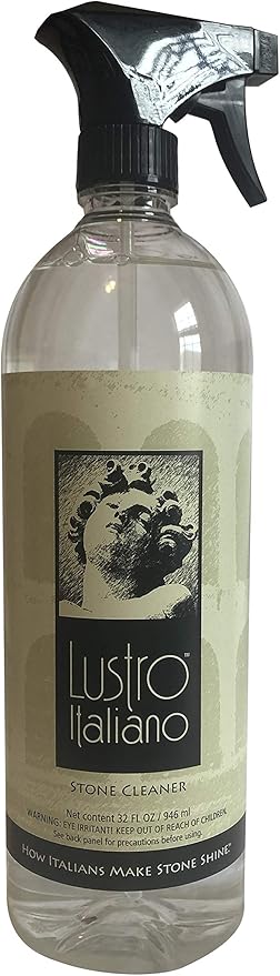 Lustro Italiano Stone Cleaner, 32 oz Pump Spray (LUSTROCLEAN)