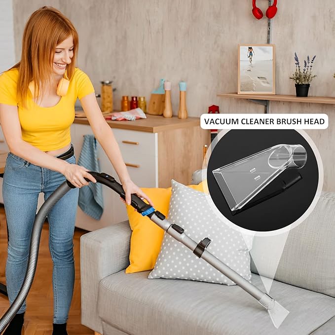 2Pcs Carpet Vac Extractor Attachment Tool Portable Vacuum Cleaner Brush Head Extraction Nozzle Shatter Proof Sofa Carpet Cleaning Nozzle Transparent Vacuum Cleaner Parts for Vacuum Cleaners