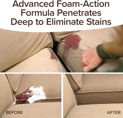 Horsepower Bull Shot Carpet Spot & Stain Remover, AS SEEN ON TV, Made In USA, Just Point & Spray, Stain-Lifting Foam-Action, Pet Stains & Odors, Coffee, Soda, Wine, Grease, New & Old Stains & More