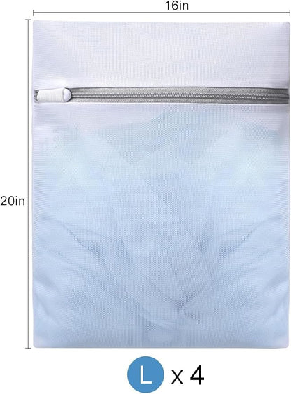 BAGAIL Laundry Bags Mesh Wash Bag for Intimates Lingerie and Delicates(4L)