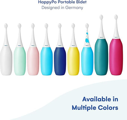 The Original HAPPYPO Portable Bidet l The Easy-Bidet 2.0 Replaces Wet Wipes and Shower Toilet l Portable Bidets Sprayer and Butt Shower for Travel - Peri Bottle Postpartum - Rose