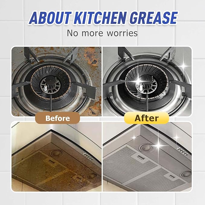 Kitchen Heavy Oil Cleaner Spray, 2026 New All Purpose Kitchens Heavy Oil Cleaning Agent, Multipurpose Kitchen Cleaner Spray for Countertops, Stovetop, Ovens and Appliances (2pcs)