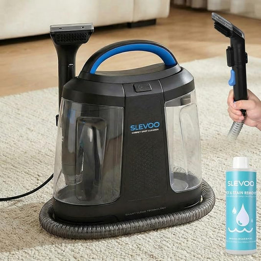 450W Powerful Portable Carpet & Upholstery Spot Cleaner Machine, Free Cleaning solution Included, 11Kpa Power Suction With Tools For Pets, Area Rugs And Couches