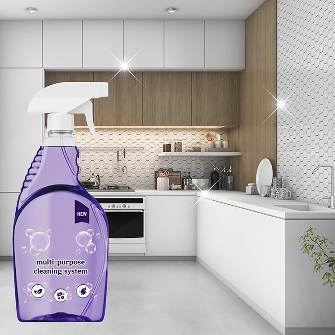Wanban The All-In-One Multi Purpose Cleaning System with Cleaning Tablets - Cleaning Spray for Every Stain - Cleaner(1 Bottle+18Tablet)