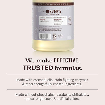 MRS. MEYER'S CLEAN DAY Liquid Laundry Detergent, Infused with Essential Oils, Lavender, 64 oz (64 Loads)