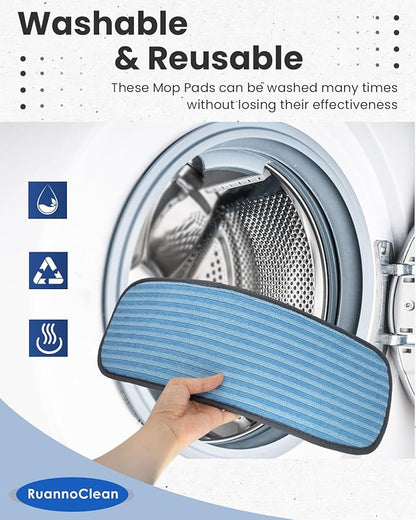 Steam Mop Replacement Pads Compatible with Wagner 915e Steam Cleaner for Home, Steam Cleaner Pads Compatilbe with TVD/STEAMBOT and Other Steamer Mop, Double-Sided Use Steam Pads (2 Pack)