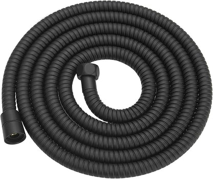 RUMOSE 98 inches Shower Hose Shower Head Extension Hose Extra Long Stainless Steel Shower Tube Attachment Flexible Handheld Shower Sprayer Hose, Matte Black