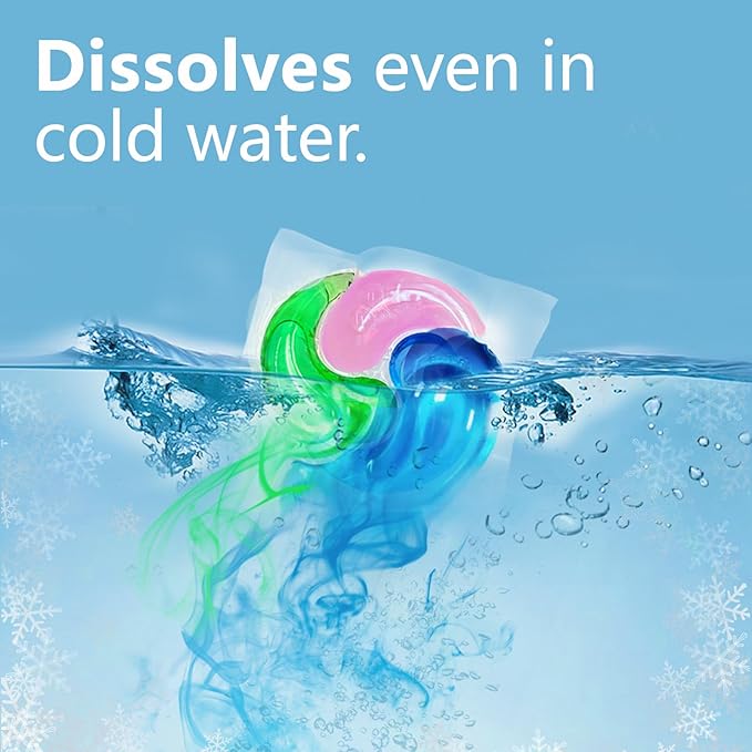 Laundry Detergent Pods, 30pcs Liquid Soap Pacs 3-in-1 Powerful Clean Remover, Fabric Softener & Scent Booster, Long Lasting Fresh Nature Scent for Hand Washing or Machine (Flower)