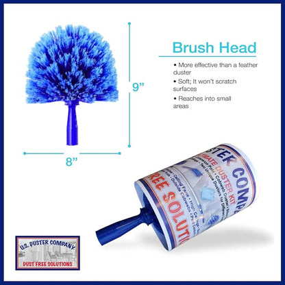 Cobweb Duster with Extension Pole, Plus Size Microfiber Ceiling Fan Duster Extendable 20 feet Reach, 3-Stage Aluminum Telescoping Pole Long Handle Webster Duster for Cleaning