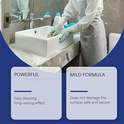 Heavy Duty Bathroom Scrubbing Solution, New Upgrade Bathroom Descaler, Stubborn Stains Cleaner, Bathroom Descaler Cleaners, All Purpose Bathroom Cleaner Spray for Home Kitchen (2PCS)