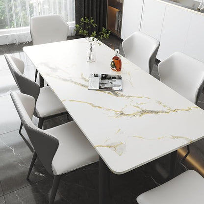 LACHEERY 317 x 36 Inch Extra Wide White and Gold Marble Wallpaper Peel and Stick Waterproof for Kitchen Countertop Contact Paper Heat Resistant Removable Large Roll Marble Wall Paper Kitchen Island
