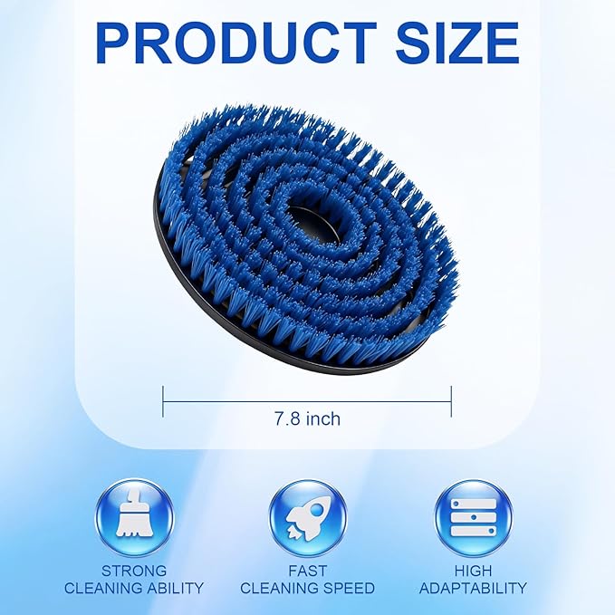 KeFanta 2Pcs Upgraded Steam Mop Replacement Brush Pads for Shark Steam and Scrub Mop S8201 S8001 S7201 S7000 Series, Brush Heads for Deep Cleaning Hard Floors, Scratch-Free Polish