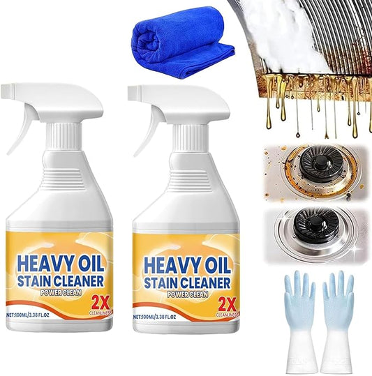 Kitchen Cabinet Cleaners and Polishers, All-Purpose Kitchen Heavy Oil Cleaning Agent, Grease Remover, Multipurpose Kitchens Cleaner Spray for Countertops,stovetop, Ovens and Appliances (2Pcs)