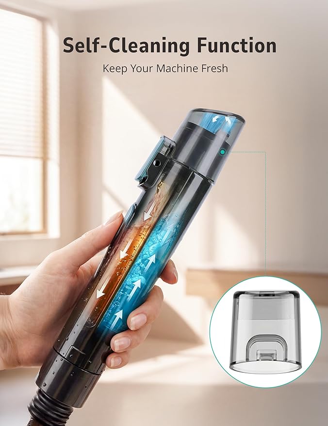 Carpet & Upholstery Cleaner Machine,20KPA Multifunctional Spot Cleaner,Professional Steamer,9 Brushes, 1.7L Water Tank,300 ML Cleaning Solution,for Carpet,Sofa,Pet Stains,Mattress,Furniture,Car