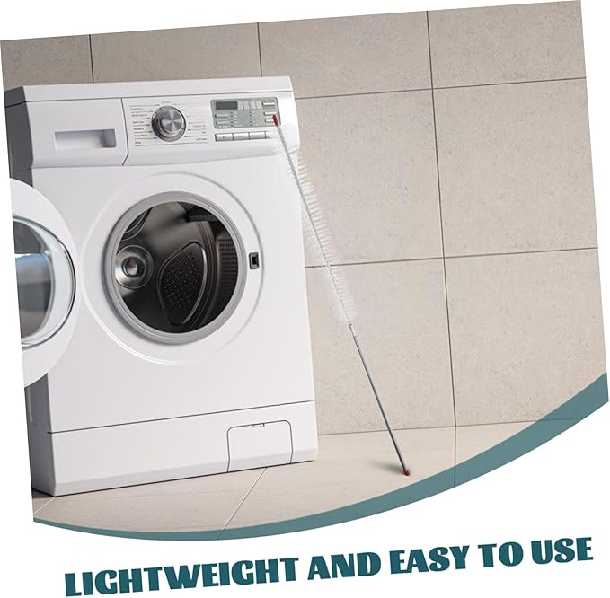 Cabilock Long Handle Washing Machine Brush Adjustable Dryer Vent Cleaner Flexible Lint Remover for Laundry Machines and Ventilation Systems