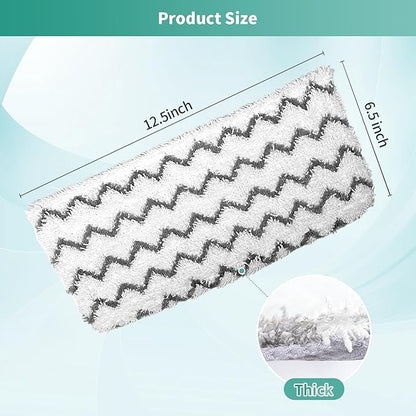 6 Pack Microfiber Steam Mop Replacement pads for Shark Steam Mop S1000, S2001,S1000A, S1000C, S1000WM, and S1001C,Washable & Reusable Steam Mop Pads Safe for all Floor have Super-Absorbent