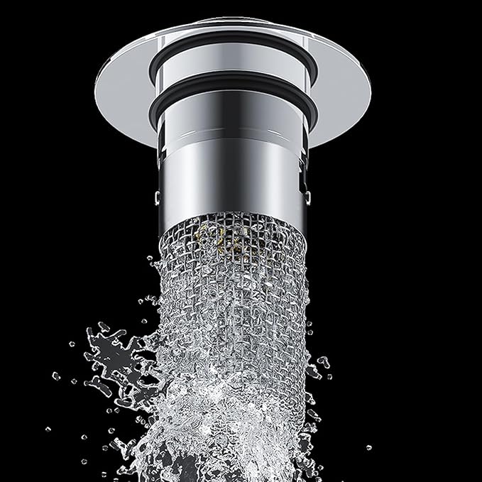 Drain Drain Plug Sink With Hair Strainer Popup Drain Strainer OUniversal Compatibility For Bathroom Sinks