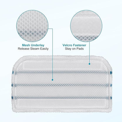 Steam Mop Pads Replacement Compatible with Black Decker Steam Mop SM1600, SM1610, SM1620, HSM13E1, HSMC1300FX, HSMC1321, HSMC1361SG Cleaner Black and Decker Steam Mop Replace Pads for Floor Cleaning