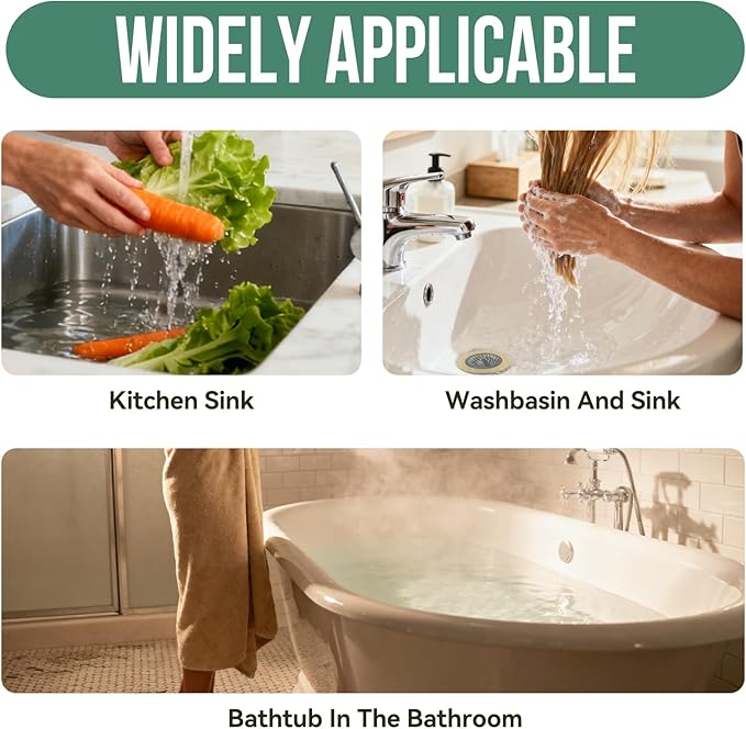 4-Pack Kitchen Sink Strainer,4.25''Diameter Soft Silicone Drain Filter for Sink, Bathroom,Tub - Anti-Clog,Dishwasher Safe,Easy to Clean Hair Catche