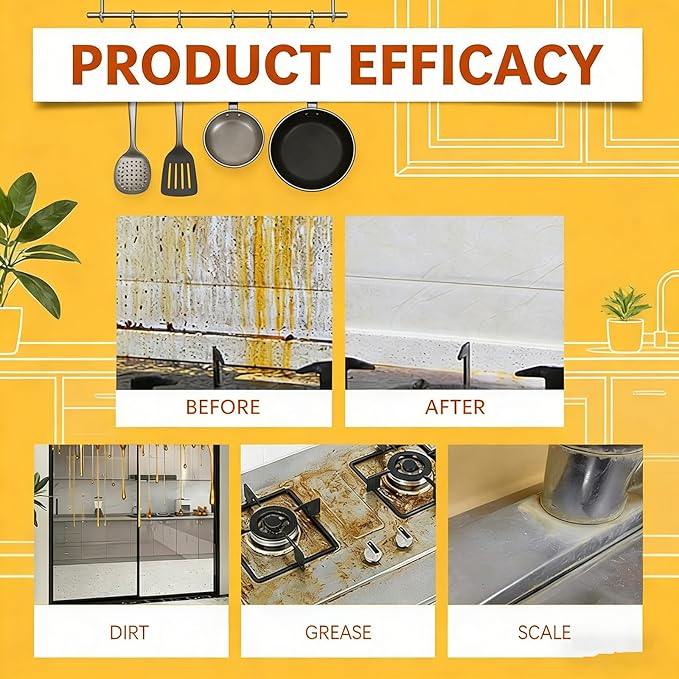 Kitchen Heavy Oil Cleaner Spray, 100ML All Purpose Kitchens Heavy Oil Cleaning Agent, Grease Remover, Heavy Duty Degreaser Clean Spray for Stove,Oven,Ovens and Appliances (3pcs)