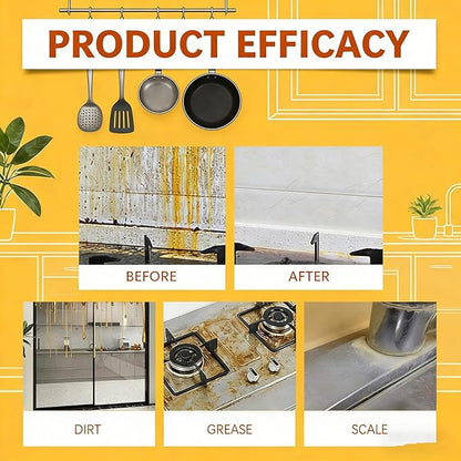 Kitchen Heavy Oil Cleaner Spray, 100ML All Purpose Kitchens Heavy Oil Cleaning Agent, Grease Remover, Heavy Duty Degreaser Clean Spray for Stove,Oven,Ovens and Appliances (3pcs)