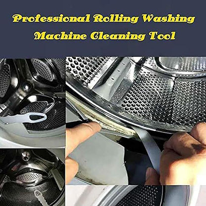 Rolling Washing Machine Cleaning Brush Long Flexible Cleaning Brush Durable Nylon Washer Drum Brush Cleaner Dryer Vent Cleaning Tool Cleaner Kit for Home Bathroom (2)